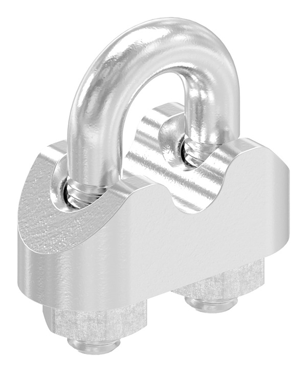 Drahtseilklemme - fuer Seil Ø- 4 mm - Gewinde- M5 - V4A-11-2910.1
