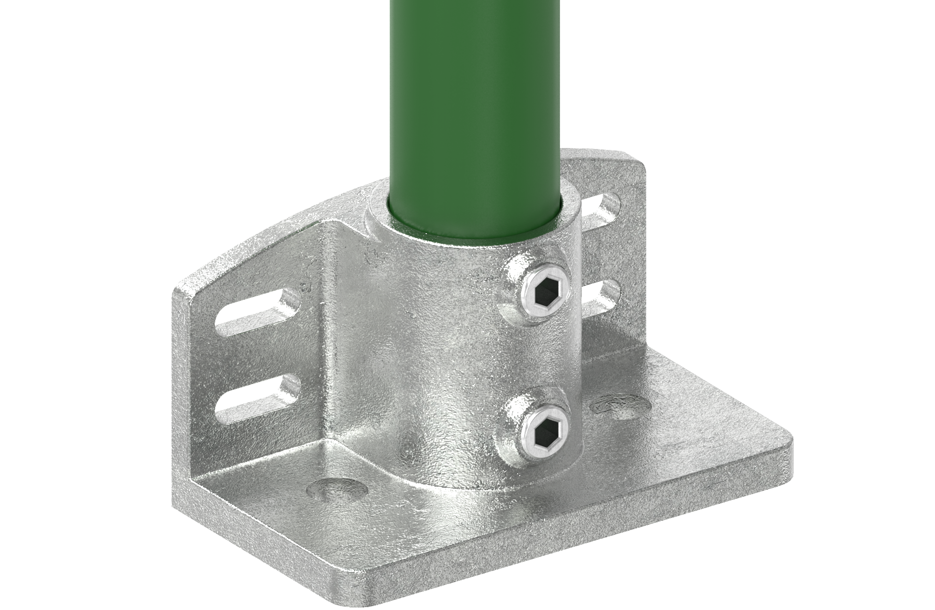 Rohrverbinder - Massive Wandhalterung - 247D48 - 48-3 mm - 1 1-2- - Feuerverzinkt u. Elektrogalvanisiert-247D48