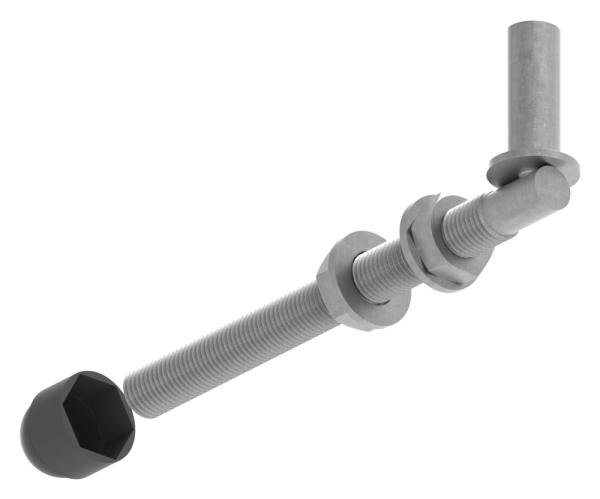 Einhaengeband Torband zum Durchschrauben fuer Ø 16mm- Laenge 190mm-88-11961-16.190