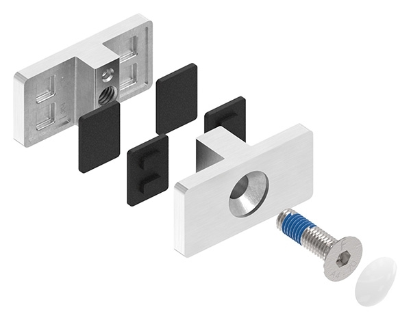 Glasklemme Doppel Glasscheibe  16-76 - 17-52 mm-12-2232.4