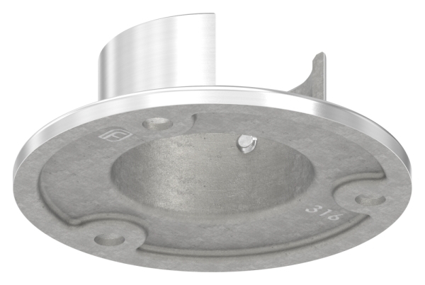 Wandbefestigung fuer Nutrohr Ø 42-4 mm - V4A-12-2325.1