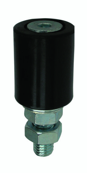 Fuehrungsrolle Nylon - Stahl verzinkt Ø 30 mm Gewinde M12 schwarz-89-11H0430B-A.4