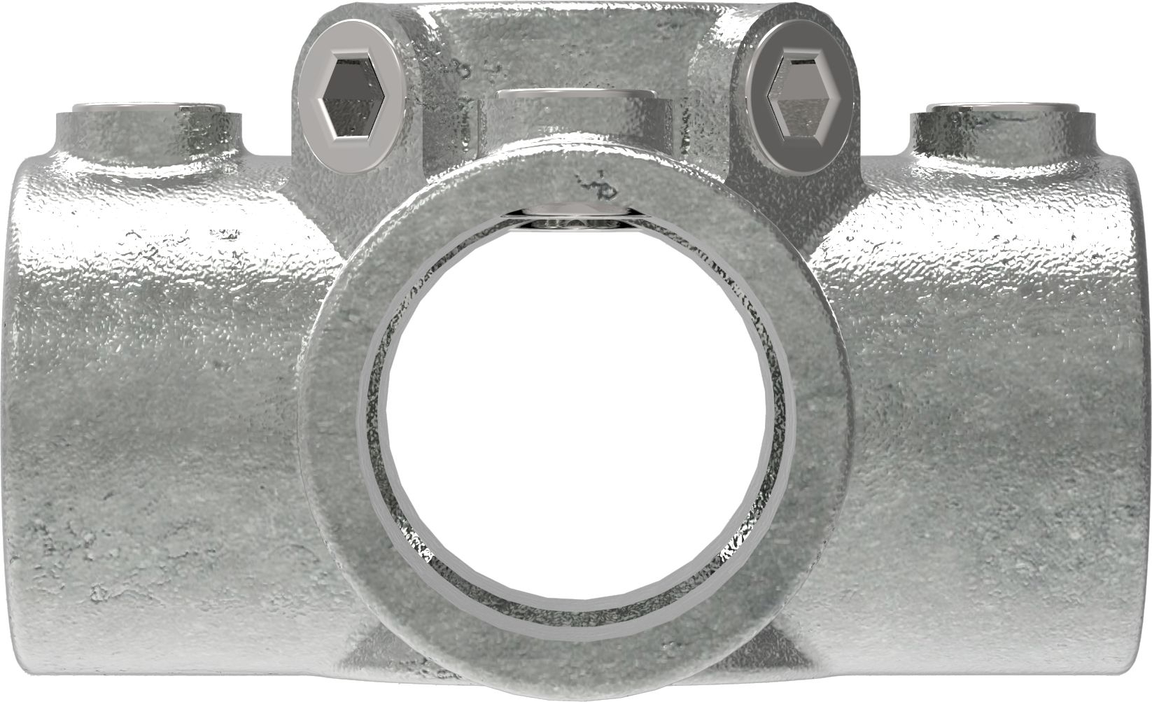 Rohrverbinder - Kreuzstueck fuer Stuetzrohr - 158E60 - 60-3 mm - 2- - Feuerverzinkt u. Elektrogalvanisiert-158E60