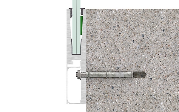 Alu-Profil - MASSIV2 - Laenge- 3000 mm - seitliche Montage - Aluminium-12-2201.6