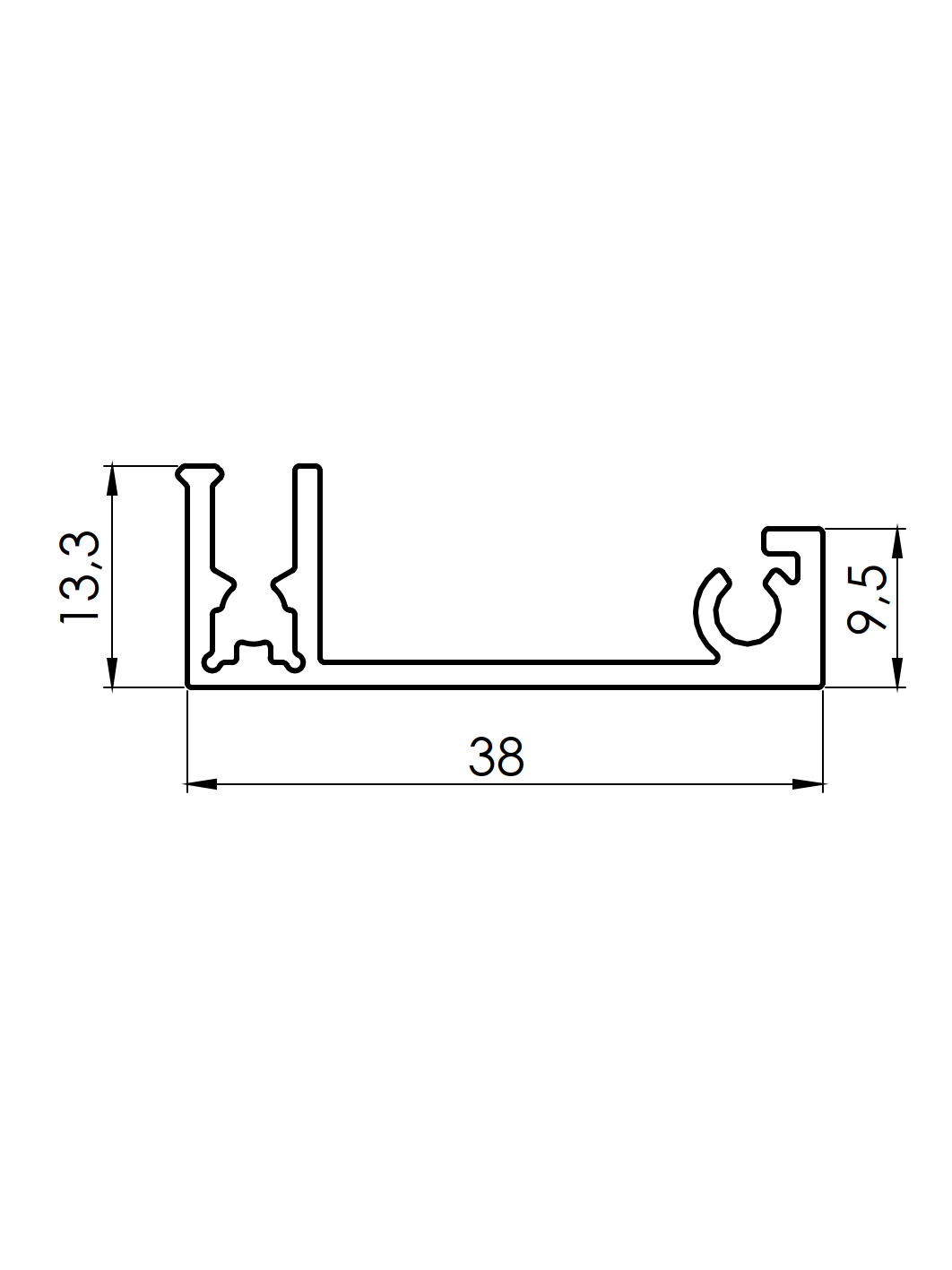 Zaun-Abdeckleiste Aluminium 1200 mm Anthrazit RAL 7016 Click-Lock System-89.FGA2F20X141200R7016