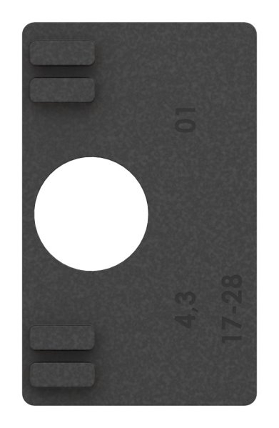 Gummieinlage Gummi fuer Glas 6-76 mm fuer Glasklemme Mod- 45-88-114507.GU