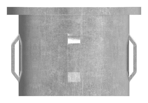 Stahlstopfen flach - fuer Rundrohr Ø 42-4x1-8-2-2 mm - Stahl S235JR- roh-30-2912.8