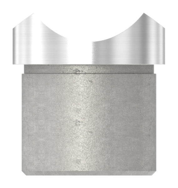 Rohrsattel zum Kleben fuer Rundrohr Ø 33-7x2-0 mm V2A-11-3324.4