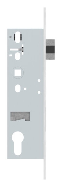 Rohrrahmenschloss verzinkt mit Dornmass 40mm- mit Anti-Panikfunktion E-88-1160103-AP.E