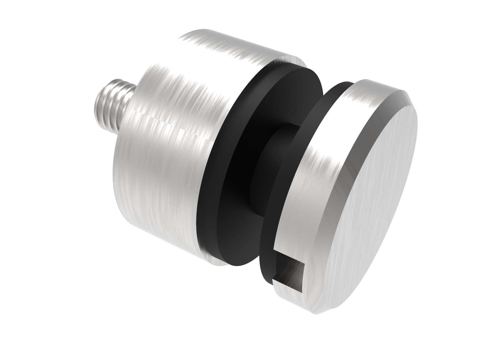 Glaspunkthalter Ø 30 mm- V4A- Anschluss- Flach-10-5000-A.1