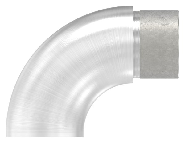 Endbogen V4A fuer Rohr 33-7 x 2-0 mm 90° flach zum Stecken-88-1156201-320.V4A