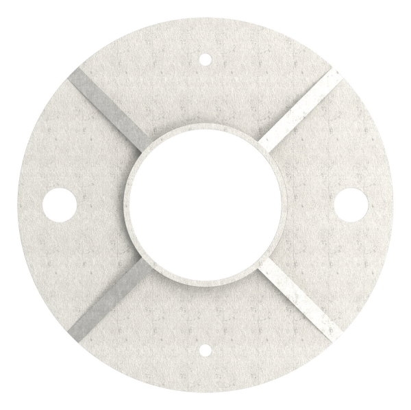 Ankerplatte Masse- Ø 120x8 mm Mittelbohrung Ø 48-5 mm V2A- roh-11-3027.4