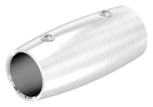 Stabverbinder V2A fuer Ø 14 mm- L 45 mm- Ø 20 mm- 2 Madenschrauben-11-1605.4