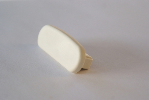 Endkappe fuer Kunststoffhandlauf fuer 40 x 8mm- perlweiss-88-11EK-F408.018