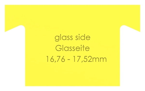 Keil - fuer Aluprofil - fuer Glas 16-76-17-52 mm-12-3087.6