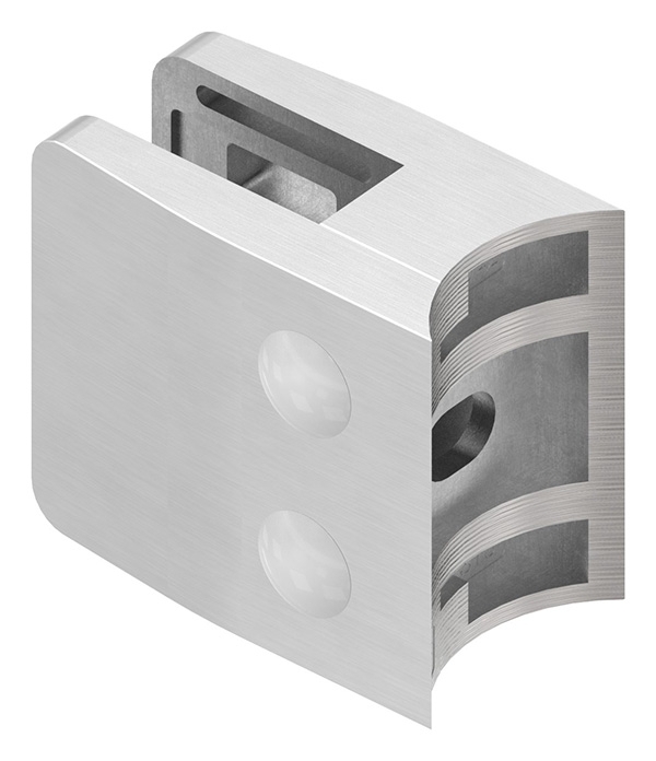 Glasklemme 52x52x32-5 mm AbZ fuer Anschluss Ø 42-4 mm V4A-10-3142ABZ.1