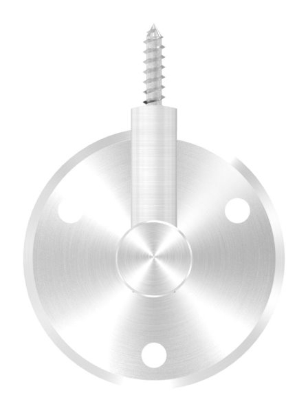 Handlaufhalter mit Ronde 70x5 mm und Holzschraube M6 V2A-11-2041.4