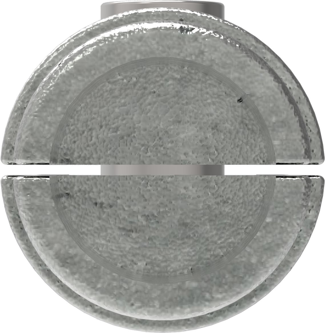 Rohrverbinder - Verbindungsstueck innen - 150B34 - 33-7 mm - 1- - Feuerverzinkt u. Elektrogalvanisiert-150B34