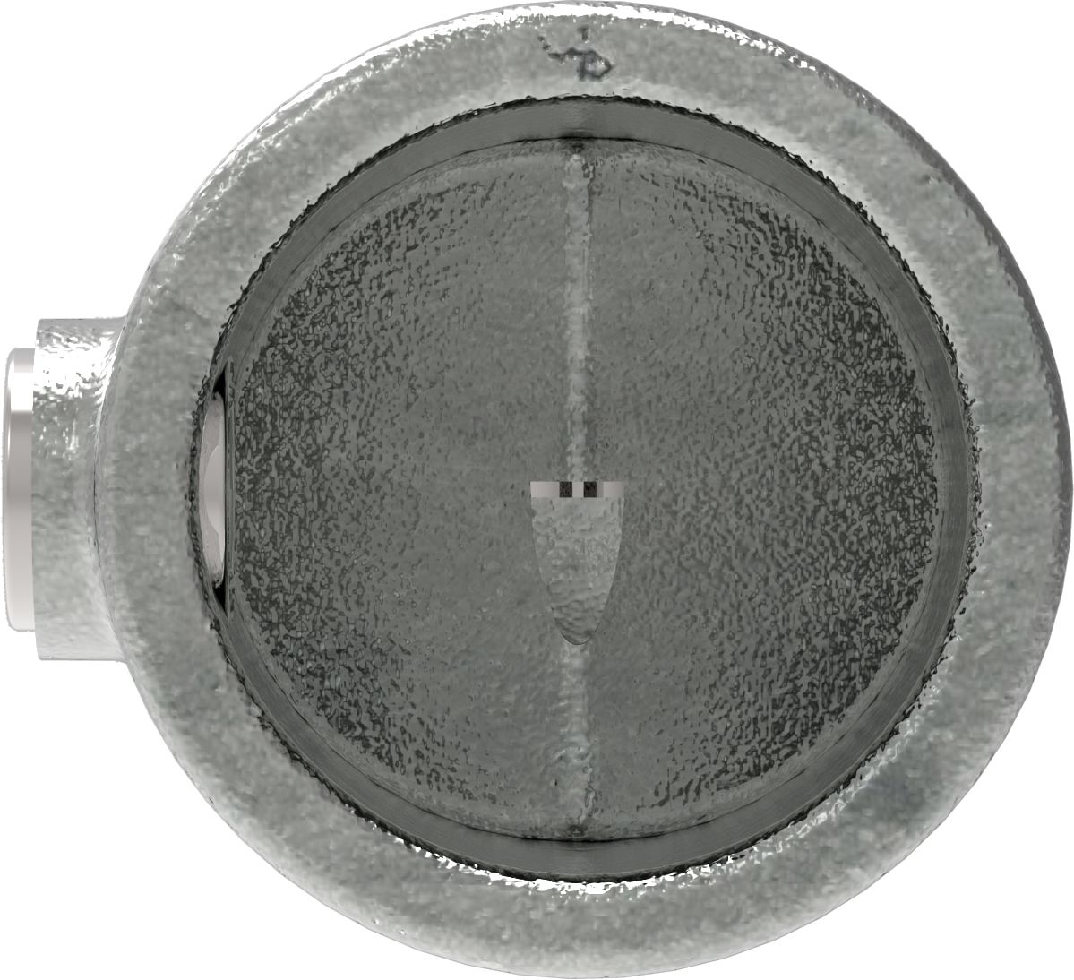 Rohrverbinder Eckstueck verstellbar Ø 42-4 mm -1 1-4- - Temperguss verzinkt - 125HC42-125HC42