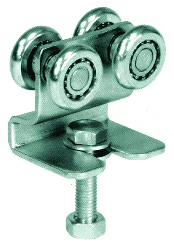 Vierrdriger Laufwagen Stahl verzinkt fr Profil 33 x 34 mm bis 80 kg-89-11H2733X34-A.4