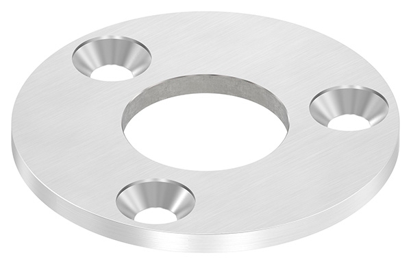 Ankerplatte Ø 100 x 6 mm mit Zentrierbohrung- Ø 42-8 mm V2A-11-2266.4