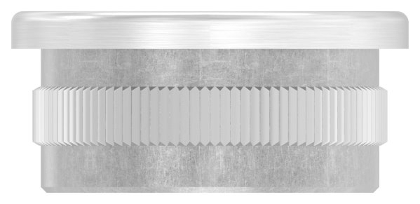 Rohrstopfen fuer Ø 33-7x2-0 mm flach mit M8 zum Einschlagen V2A-11-5240.4