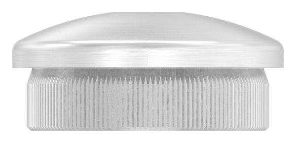 Einsteckkappe V2A fuer Rohr Ø 33-7x2-0mm mit M8 Gewinde- gewoelbt-11-5060.4