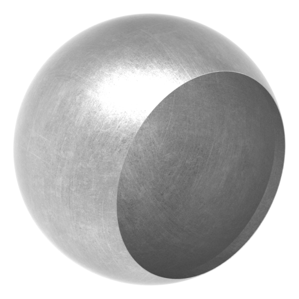 Abschlusskugel Ø 60 mm - fuer Ø 48-3 mm- Stahl S235JR- roh-30-2808.8