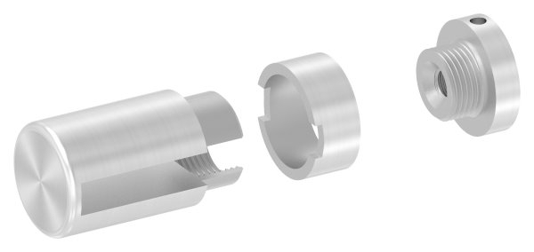 BRENK-fix® Grundhalter fuer Flachstaebe 40 x 8mm- V2A-88-11BR-F408M8.V2A
