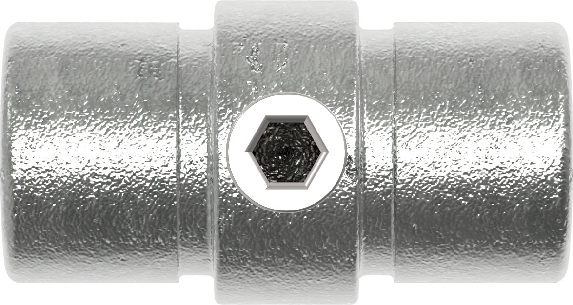 Rohrverbinder - Verbindungsstueck innen - 150B34 - 33-7 mm - 1- - Feuerverzinkt u. Elektrogalvanisiert-150B34