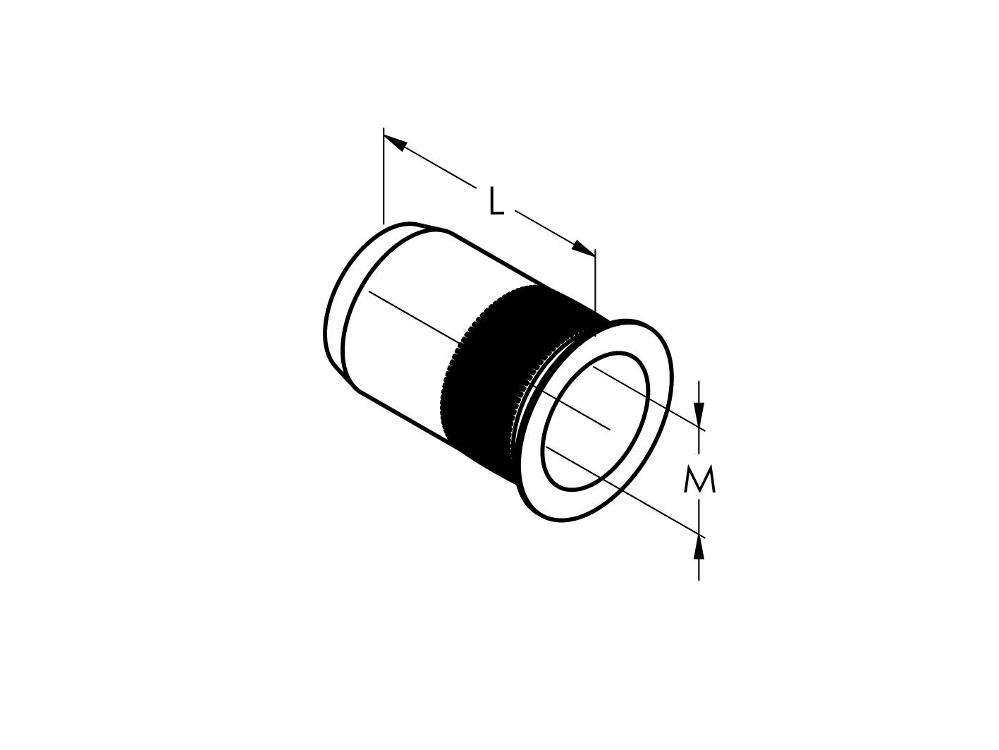 Einnietmutter Edelstahl AISI 304 M5 x 12 mm gerillt-89-11AFTTM5-A.4