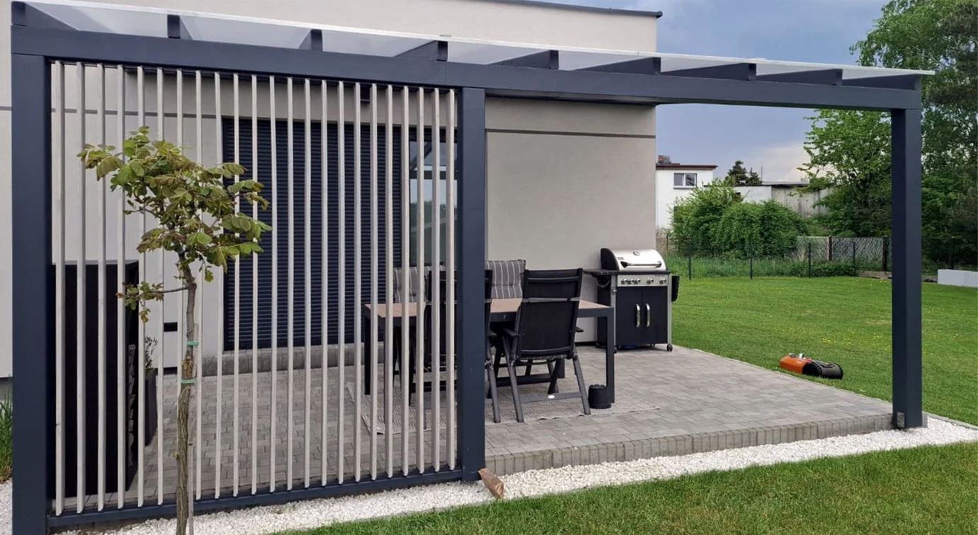 Jalousiesystem Aluminium 1090 mm vertikal Anthrazit RAL 7016 Paar-89.FGSWSV1090ALR7016