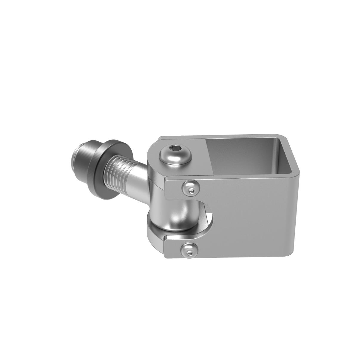 Regulierbares Torband Stahl verzinkt M20 fuer Vierkantrohr 40x40 mm-89-11D419M2040X40-A.4