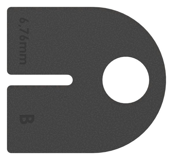 Gummieinlage Gummi fuer Glas 6-76 mm VSG fuer Glasklemme Mod- 25-88-112507.GU