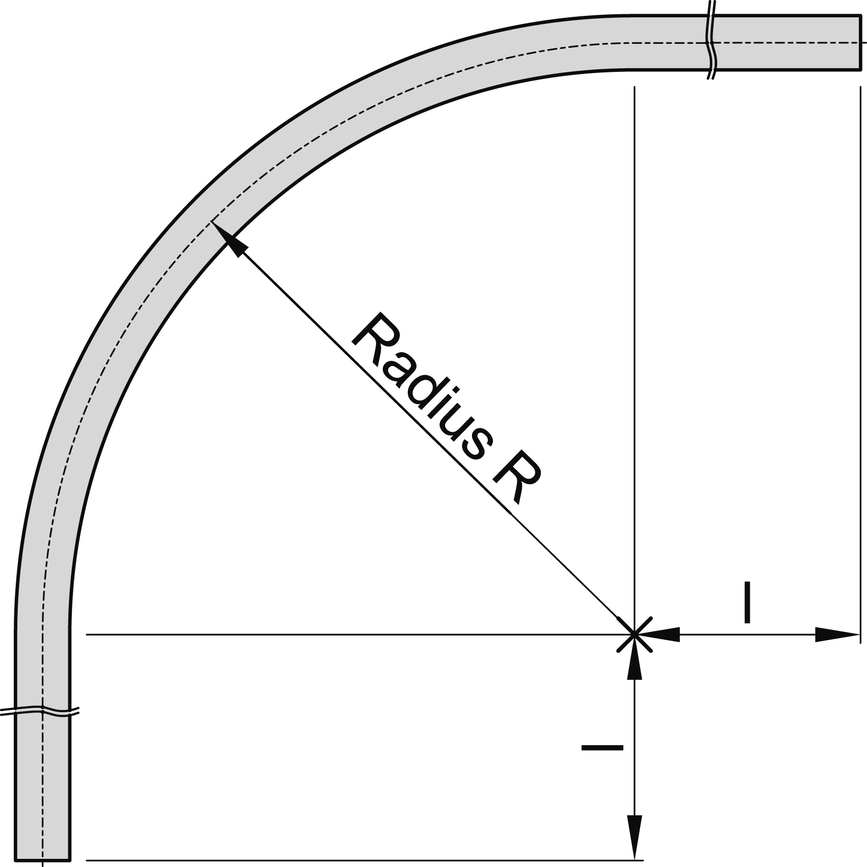 Laufrohr Bogenstueck Groesse 1 MEA 10337041-60-0014.7