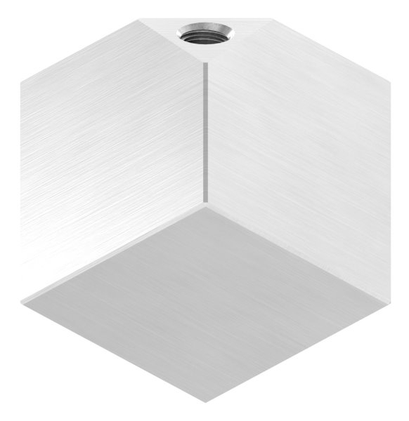 Wuerfel 40x40 mm Vollmaterial mit Gewinde M8 V2A-11-2591.4