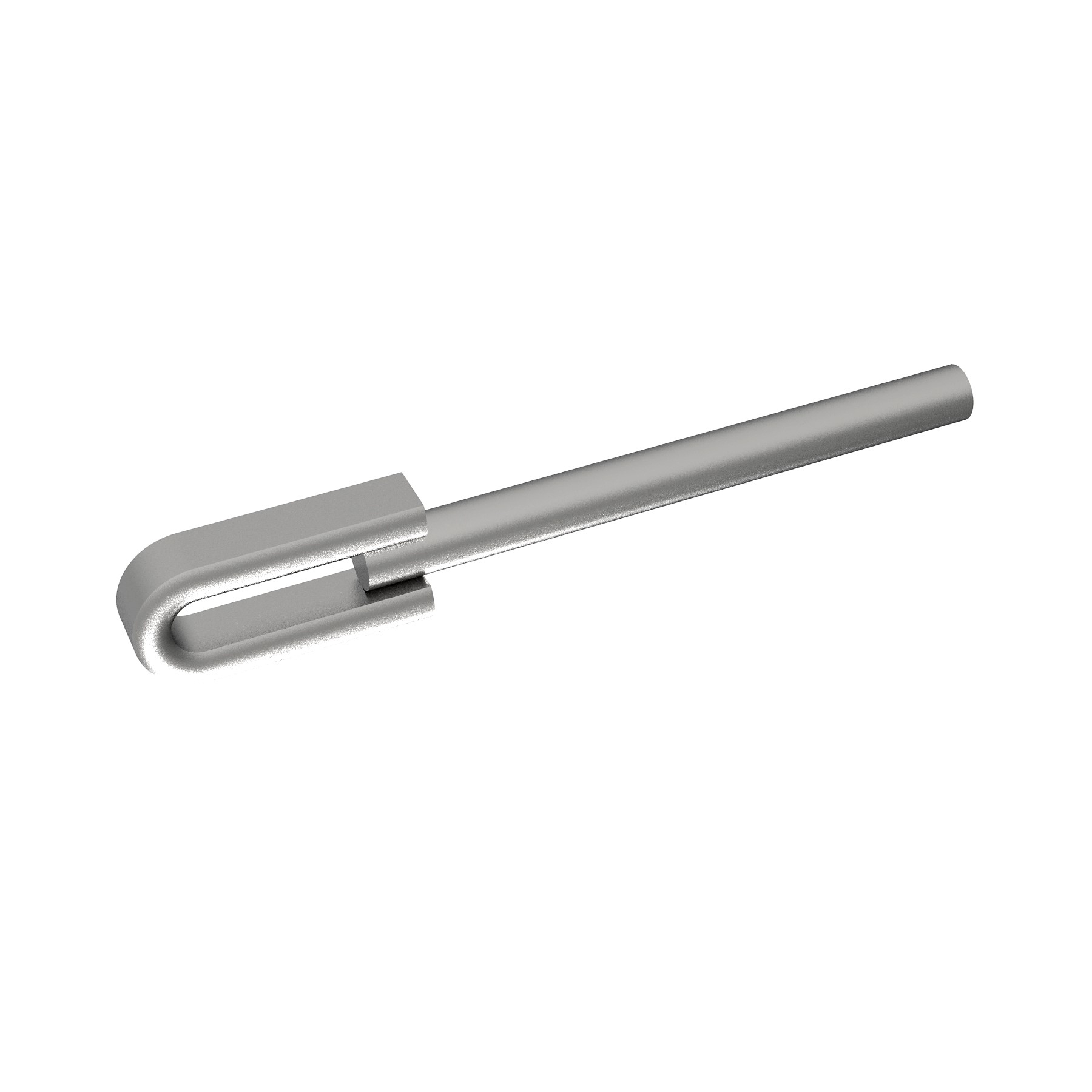 Zaunanker Stahl 150x30 mm 12x6 mm d 10 mm verzinkt fuer Betonpfosten-89-11B201R12X6-A.4