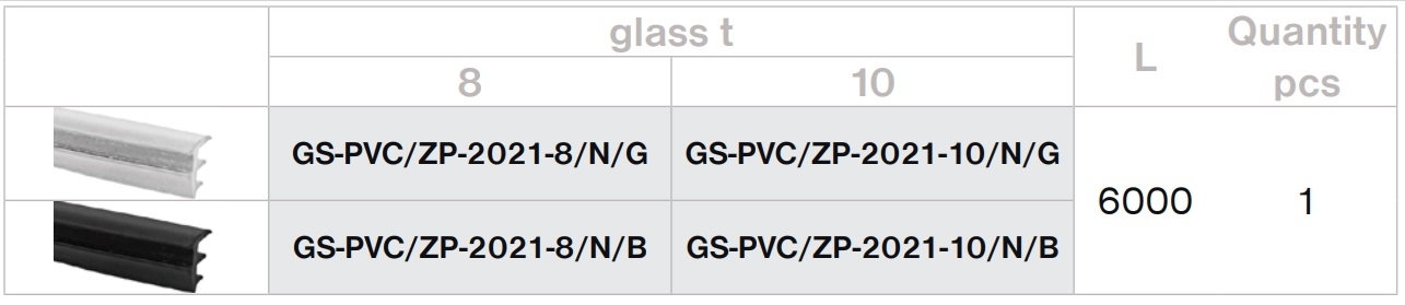 Verglasungsprofil U-Profil Aluminium 20 x 21 mm L=3000 mm schwarz fuer Glas 8-10 mm-89-11GSBLACKZP20X21NB-A.4