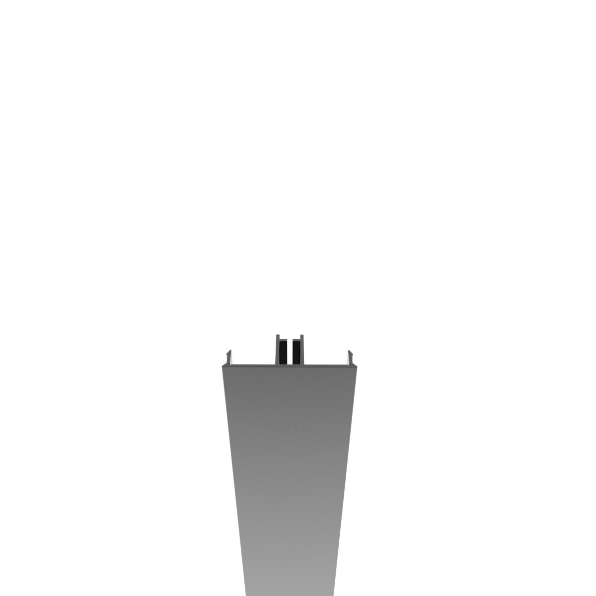 Click-Lock Abdeckleiste Aluminium 49x17 mm 1-85 m Anthrazit RAL 7016-89.FGPC49X171850R7016