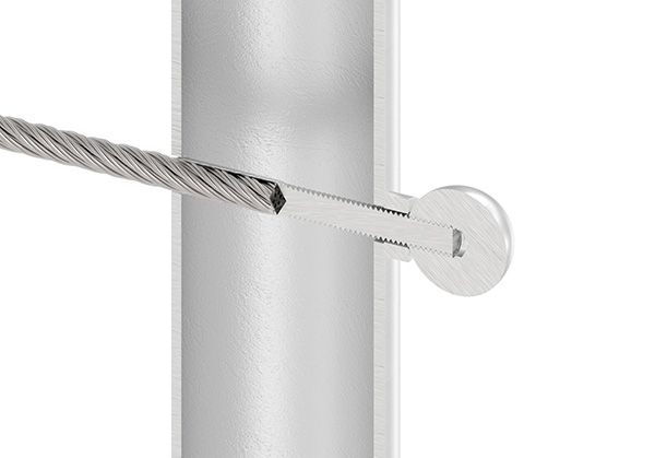 Formanschluss - fuer Anschluss Ø 42-4 mm-gerade - Gewinde M6 - V2A-11-2829.4