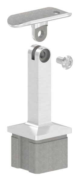 Handlaufhalter mit Gelenk fuer Vierkantrohr 40x40x2 mm V2A-11-2712.4