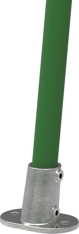 Rohrverbinder - Fussplatte oval 3-11° Neigung - 152D48 - 48-3 mm - 1 1-2- - Feuerverzinkt u. Elektrogalvanisiert-152D48
