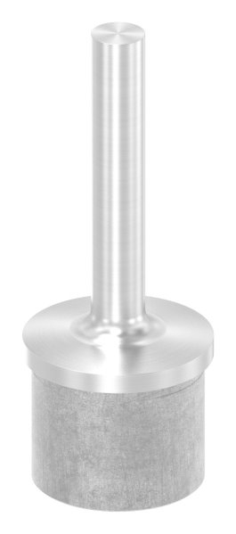 Rohrabschlussstopfen V2A fuer Rohr 42-4 x 2-0 mm mit Stift Ø 12 mm zum Anschweissen-88-1160413.240