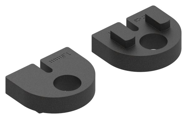 1 Paar Gummis zu Glasklemme 50x40x26 mm AbZ fuer 1-5 mm Blech-10-2101.0