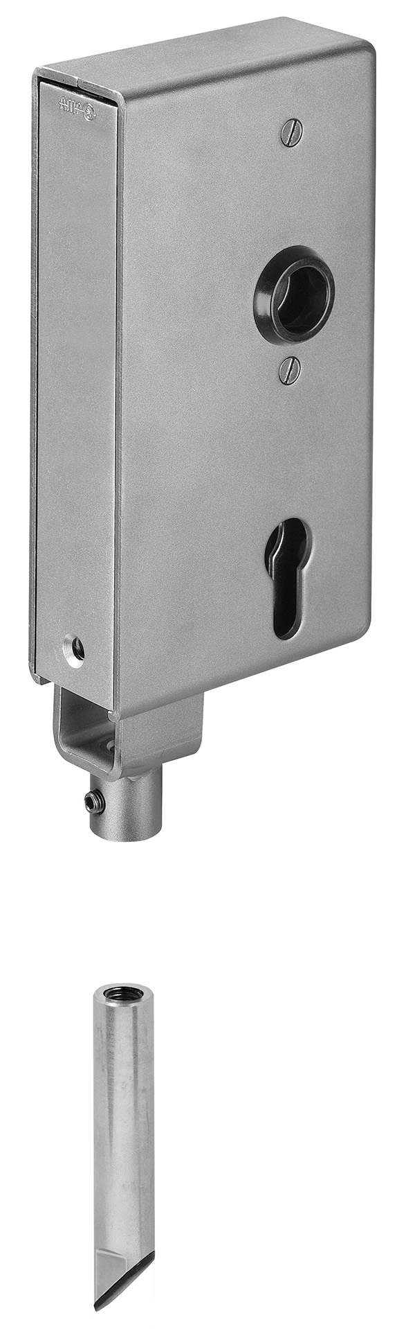 Schlosskasten - fuer Verriegelung nach unten - Masse- 40x94x173 mm - Stahl S235JR- roh - AMF Artikel- 10405-30-3258.8