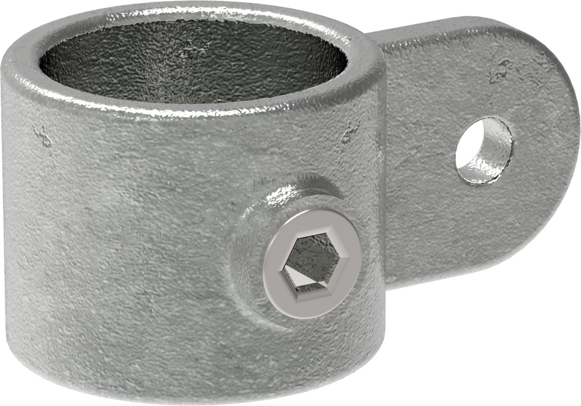 Rohrverbinder Gelenkauge einfach Ø 42-4 mm -1 1-4- - Temperguss verzinkt - 173MC42-173MC42