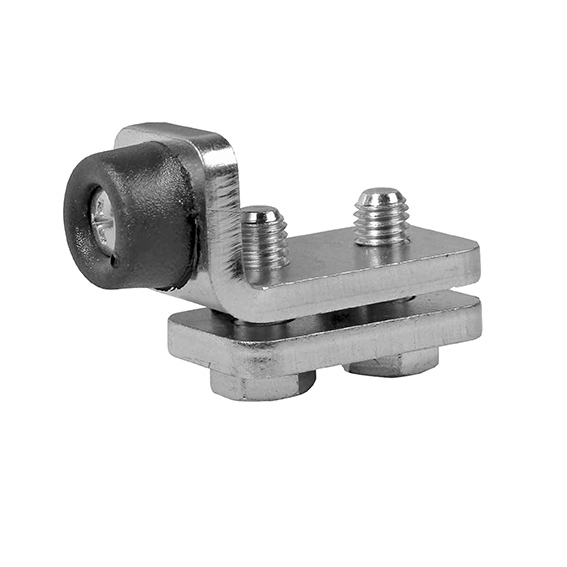 Endanschlag Stahl verzinkt fuer Profil 57 x 67 mm mit Gummipuffer-89-11H2257X67-A.4