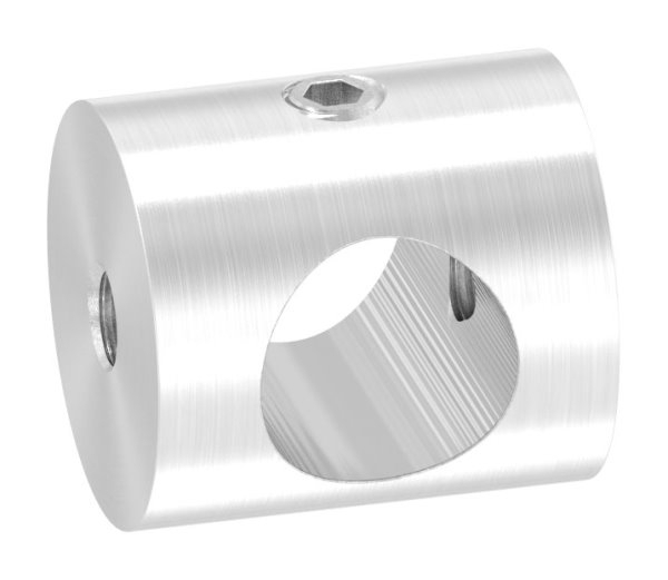Querstabhalter Edelstahl V2A Bohrung Ø 12-2 mm fuer Querstab Ø 12 mm geschliffen Korn 240-88-1150496.240