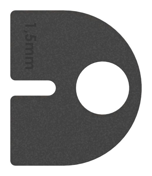 1 Paar Gummis zu Glasklemme 50x40x26 mm AbZ fuer 1-5 mm Blech-10-2101.0