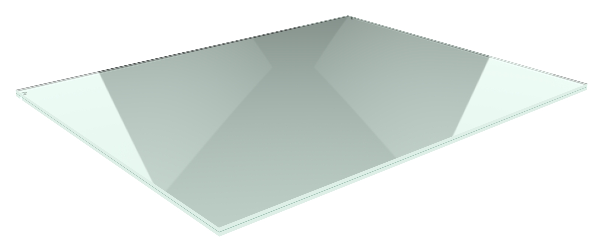 Eleganza Vordachsystem Glas 2000 x 1200 mm VSG aus 2x10 mm TVG mit 1-52 mm PVB-88-11VDE-G21P.2000X1200